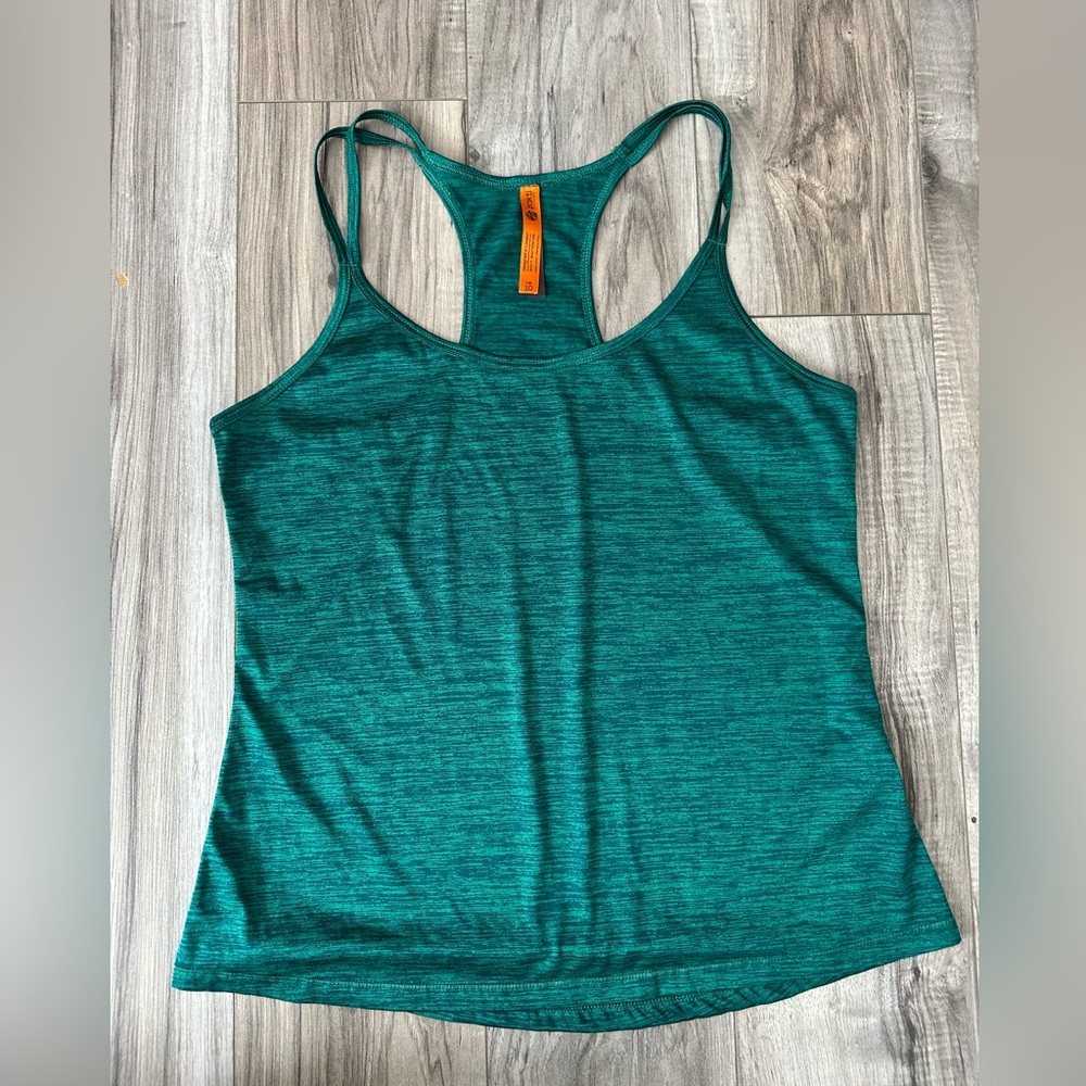 Zakti Women’s Lightweight Athletic Tank Top in Green Size 10uk